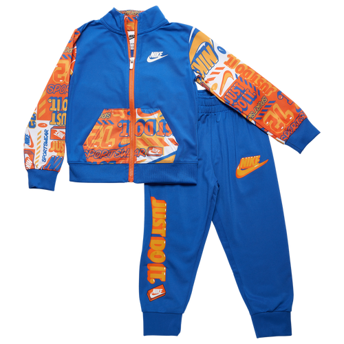 

Boys Nike Nike Cool After School Jacket Set - Boys' Toddler Blue/White Size 4T
