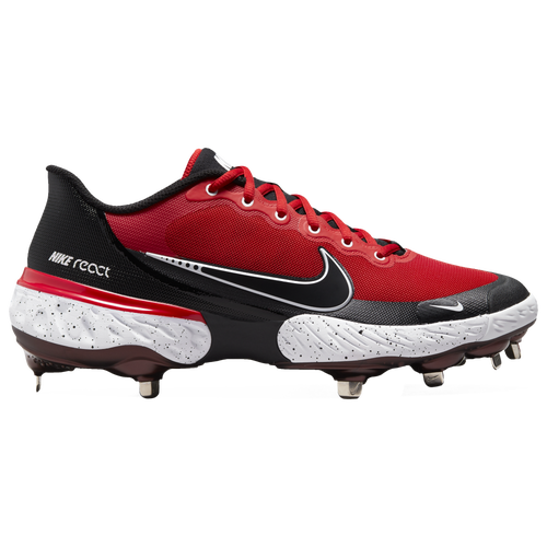 Nike Alpha Huarache Elite 3 Low - Men's Metal Cleats Shoes - University Red / Black / White - CK0746-602