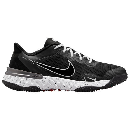 

Nike Mens Nike Alpha Huarache Elite 3 Turf - Mens Baseball Shoes Black/Black/White Size 11.5