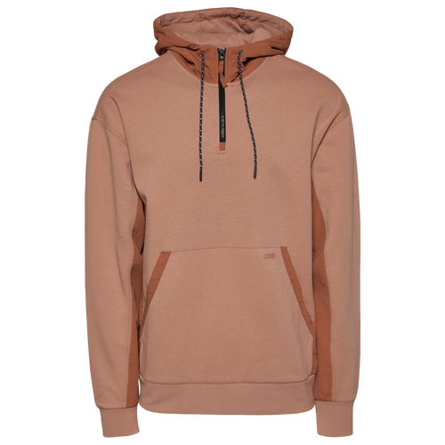 

LCKR Mens LCKR Knit Fleece Hoodie - Mens Brown/Brown Size XXL