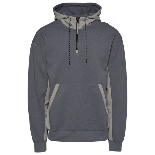 

LCKR Mens LCKR Knit Fleece Hoodie - Mens Grey/Grey Size XL