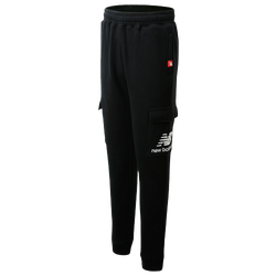 Boys' Grade School - New Balance Fleece Joggers - Black