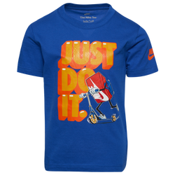 Boys' Preschool - Nike Boxy Patch T-Shirt - Blue/White