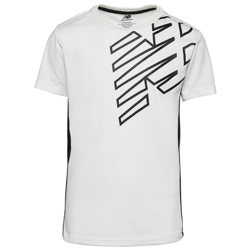 

New Balance Boys New Balance Core Poly T-Shirt - Boys' Grade School White Size M