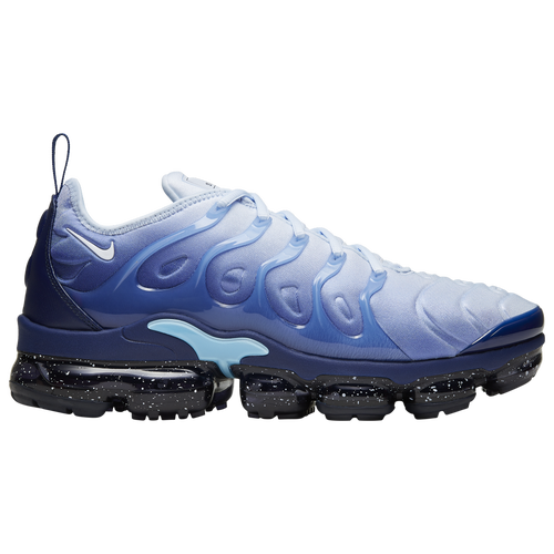 Shop Nike Mens  Air Vapormax Plus In White/light Blue/coastal Blue