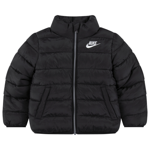 

Boys Nike Nike Mid Weight Down Puffer - Boys' Toddler Black/White Size 2T