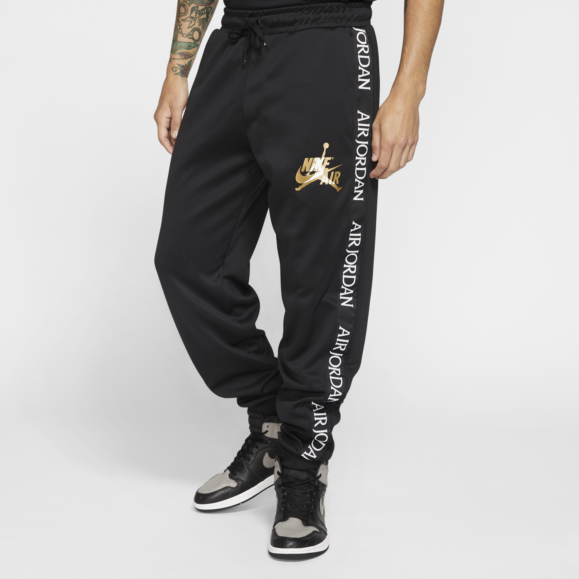 black and gold jordan sweatsuit