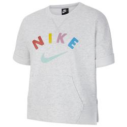 Girls' Grade School - Nike Short Sleeve Crew - Gray/Multi