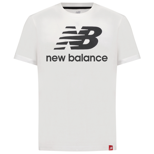 

New Balance Boys New Balance Logo Short Sleeve T-Shirt - Boys' Grade School White/Black Size XL