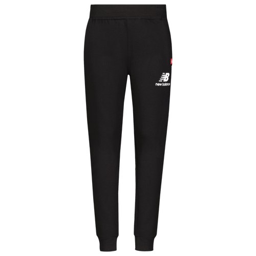 

Boys New Balance New Balance Logo Fleece Joggers - Boys' Grade School Black/White Size L