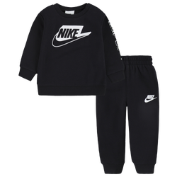 Boys' Infant - Nike Seasonal Lightweight Fleece Set - White/Black