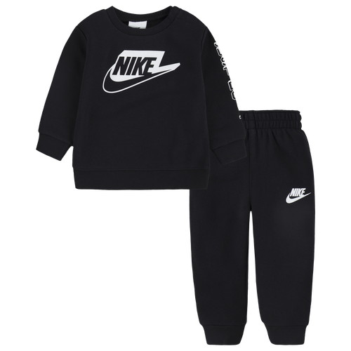 

Boys Infant Nike Nike Seasonal Lightweight Fleece Set - Boys' Infant White/Black Size 12MO