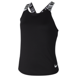 Girls' Grade School - Nike Elastika Dry Tank - Black/White/White