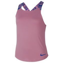 Girls' Grade School - Nike Elastika Dry Tank - Magic Flamingo/Hyper Blue/Hyper Blue 