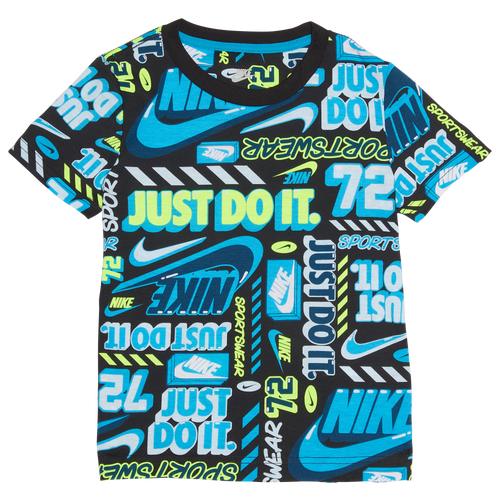 BOYS - Nike Cool After School T-Shirt - Black/Multi