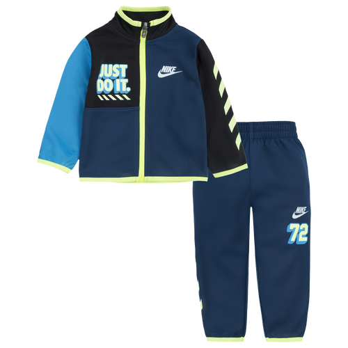 

Boys Infant Nike Nike Tricot Set - Boys' Infant Blue/Black Size 12MO