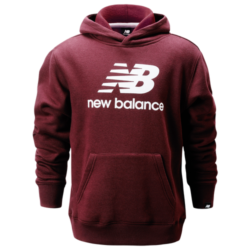 

Boys New Balance New Balance Logo Pullover Hoodie - Boys' Grade School Burgundy Size L