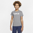 Nike Pro Fitted Top - Boys' Grade School Carbon Heather/Black