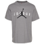 Jordan Air Wordmark T-Shirt - Men's Carbon Heather/White/Black
