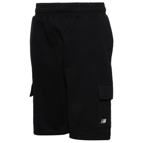BOYS - New Balance Fleece Cargo Shorts - Black
