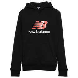 Boys' Grade School - New Balance Athletics Hoodie - Black/Pink