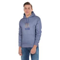 Men's - Nike Stripe GFX Hoodie - World Indigo/White