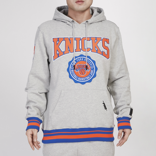 Pro Standard Mens  Knicks Crest Emblem Fleece P/o Hoodie In Gray