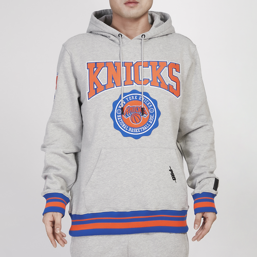 

Pro Standard Mens Pro Standard Knicks Crest Emblem Fleece P/O Hoodie - Mens Gray Size XL