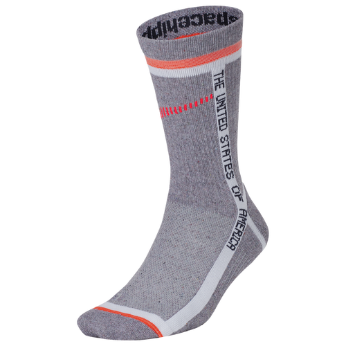 Nike Mens  Space Hippie Air Zero Crew Socks In Grey/crimson