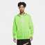 Nike Standard Issue Full-Zip Hoodie - Men's Lime Glow/Pale Ivory