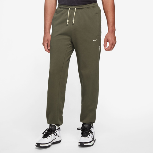 

Nike Mens Nike Standard Issue Pants - Mens Medium Olive/Pale Ivory Size L