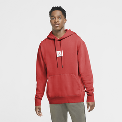 Men's - Jordan Flight Fleece Hoodie - Red/Red