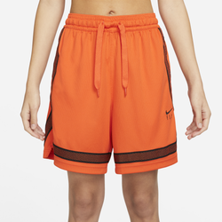 Women's - Nike Fly Crossover Shorts - Orange/Black