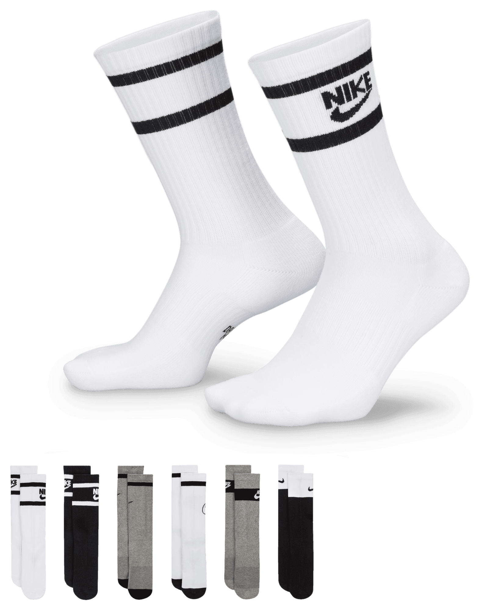 Nike GFX 6 Pack Crew Socks - Adult | Champs Sports