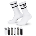 Nike GFX 6 Pack Crew Socks - Nike Grey/Black White