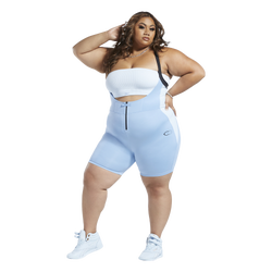 Women's - Reebok Cardi Plus Size 2-in-1 Leotard - Blue/Blue