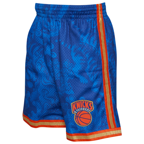 

Mitchell & Ness Mens New York Knicks Mitchell & Ness Knicks CNY Shorts - Mens Navy/Gold Size XL