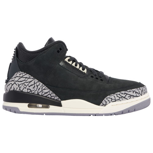 Shop Jordan Womens  Retro 3 In Black/white/grey