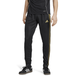 Men's - adidas Tiro Essentials Pants - Black/Dark Football Gold