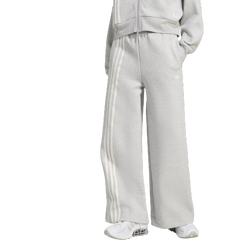 Women's - adidas Originals Off-Placed 3-Stripes Wide Pants - Grey Two Mel