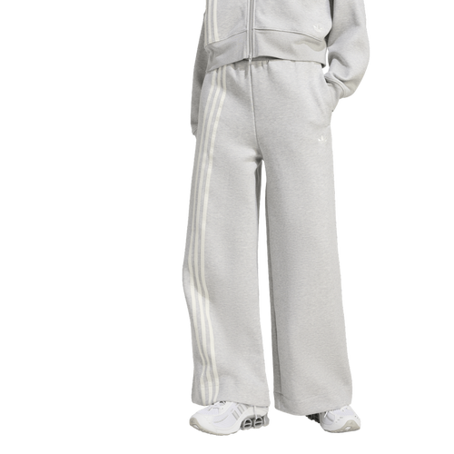 adidas Originals Off-Placed 3-Stripes Wide Pants - adidas Grey Two Mel