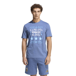 Men's - adidas Argentina Amply Tee - Crew Blue