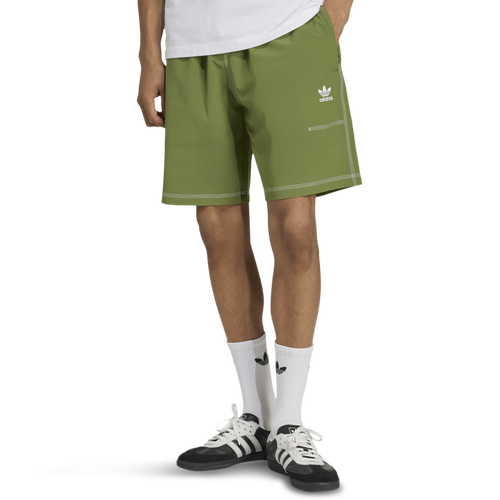 MENS - adidas Originals Essential Fleece Shorts - Olive