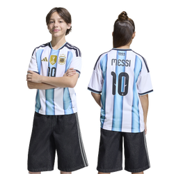 Boys' Grade School - adidas Argentina World Cup Home Jersey - White/Blue