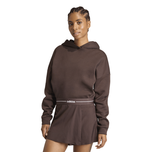  - adidas Hyperglam Training Cropped Hoodie - Aurora Coffee