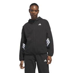 Women's - adidas Crazy Warm Fleece Full-Zip Hoodie - Black