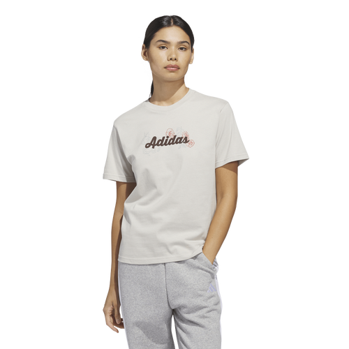 - adidas Wester Florals Graphic T-Shirt - Wonder Alumina