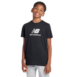 Boys' Grade School - New Balance Graphic T-Shirt - Black/White