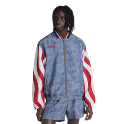 Men's - adidas Denim Graphic Jacket - White