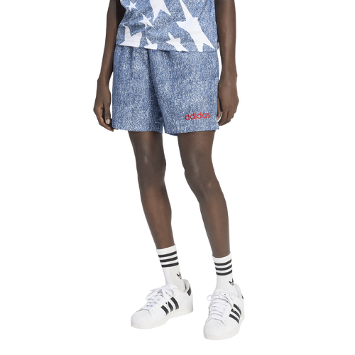 Mens USA adidas US Denim Graphic Shorts - - White Size XL